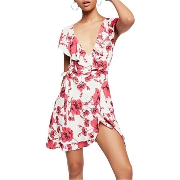 Free People French Quarter Wrap Mini Dress in the Size Small - Picture 8 of 12